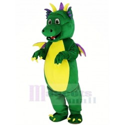 Dragón verde Disfraz de mascota Animal