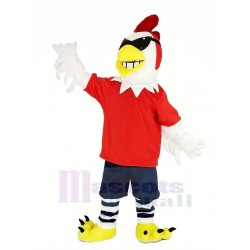Chicken Rooster with Sunglasses Mascot Costume Animal