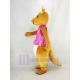 Pink Dress Kangaroo Mascot Costume Animal