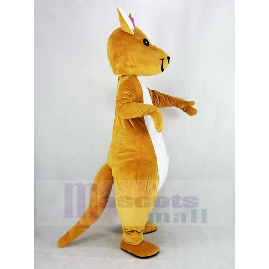 Noeud Papillon Rose Kangourou Costume de mascotte Animal