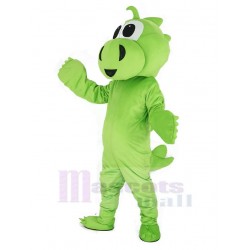 Grass Green Dinosaur Mascot Costume Animal