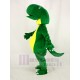 Großer Kopf Grüner Dino-Dinosaurier Maskottchen Kostüm Tier