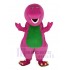 Green Belly Peach Barney Dinosaur Mascot Costume Cartoon