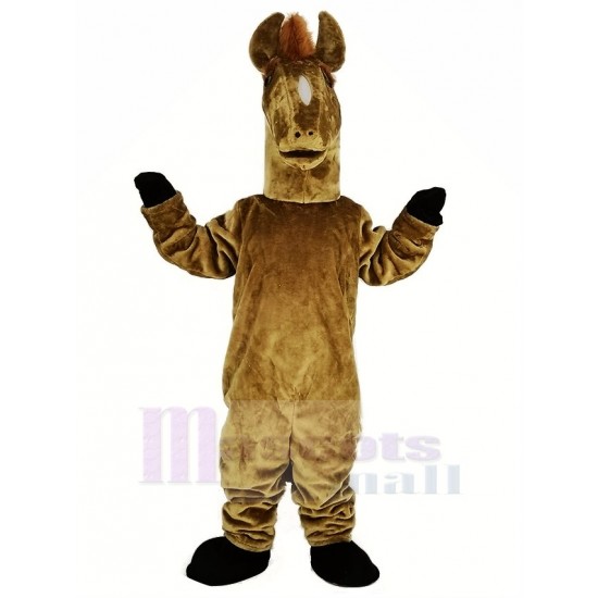 Brown Mustang Horse Mascot Costume Animal