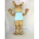 Kaninchenbutler Maskottchen Kostüm mit blauer Weste