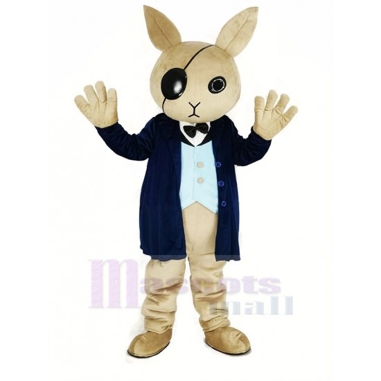 Cool Rabbit Butler Mascot Costume Animal