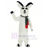 Snow Deer Mascot Costume with Scarf