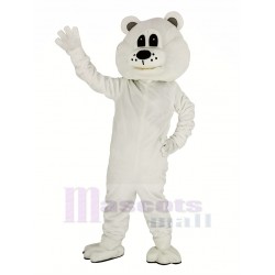 Lindo oso blanco Disfraz de mascota Animal