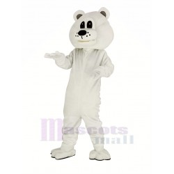 Ours blanc mignon Costume de mascotte Animal