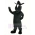 Black Mustang Horse Mascot Costume with Yellow Eyes