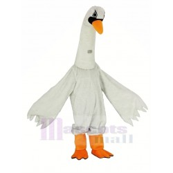 Nouveau Blanc Oiseau Cygne Costume de mascotte Animal