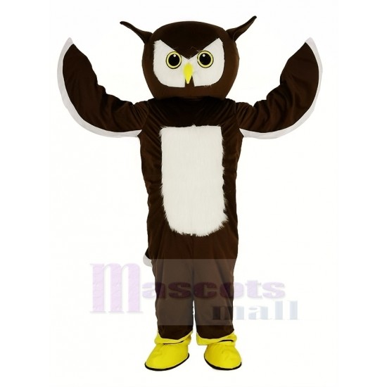 Brown Owl Mascot Costume Animal