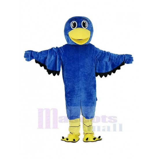 Big Eyes Blue Falcon Mascot Costume Animal