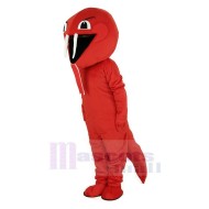 Red Cobra Snake Mascot Costume Animal