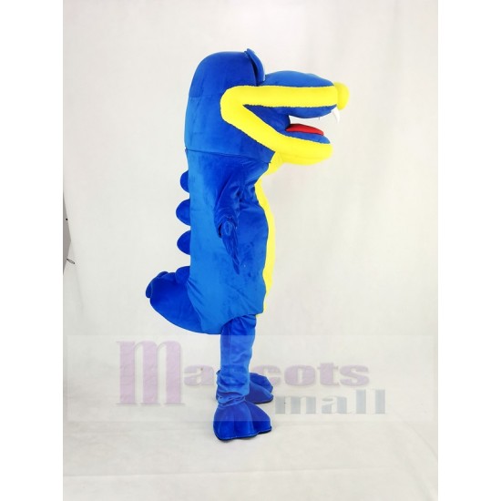 Royal Blue Fat Crocodile Mascot Costume Animal