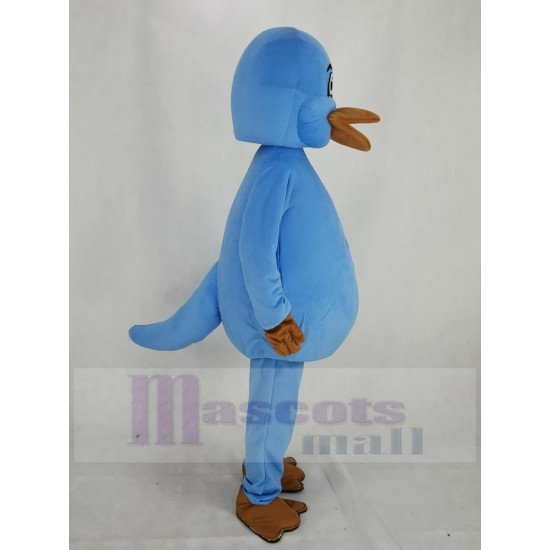 Hellblaues Schnabeltier Ente Maskottchen Kostüm
