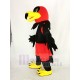Black Night Hawk Mascot Costume with Red Pants