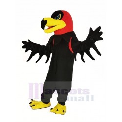 Black Night Hawk Mascot Costume Animal