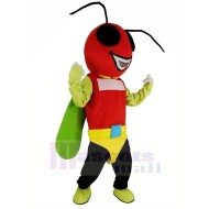Rothaariges Glühwürmchen Maskottchen Kostüm Insekt