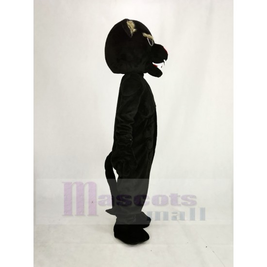 Black Muscle Panther Mascot Costume Animal