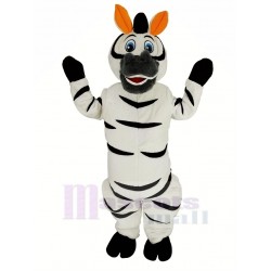 Orange Ears Madagascar Zebra Marty Mascot Costume