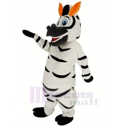 Orange Ears Madagascar Zebra Marty Mascot Costume