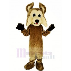 Brown Coyote Wolf Mascot Costume Animal