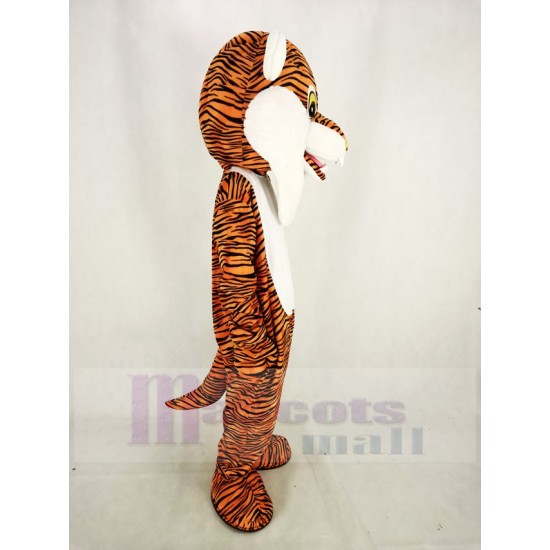 Reddish Brown Stripe Tiger Mascot Costume Animal