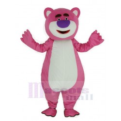 Toy Story Lotso Pink Bear Mascot Costume with Purple Nose