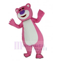 Toy Story Lotso Pink Bear Mascot Costume with Purple Nose