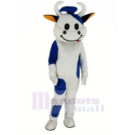 Vaca de ganado azul Traje de la mascota Animal