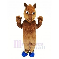 Brown Horse Race Mascot Costume Animal