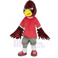 Aigle rouge frais Costume de mascotte Animal