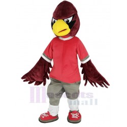 Aigle rouge frais Costume de mascotte Animal