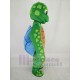 Sea Turtle Mascot Costume with Blue Shell