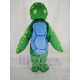 Sea Turtle Mascot Costume with Blue Shell