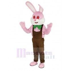 Easter Pink Robbie Rabbit Mascot Costume Animal