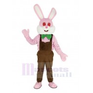 Easter Pink Robbie Rabbit Mascot Costume Animal
