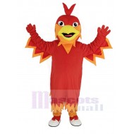 Red and Orange Phoenix Mascot Costume Animal