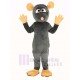 Grey Rat Mascot Costume with Big Eyes Animal