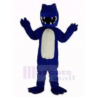 Alligator bleu sport Costume de mascotte Animal