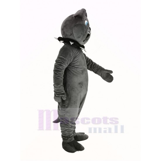 Fierce Grey Bulldog Mascot Costume Animal