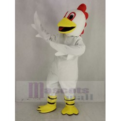 Weißes Huhn Maskottchen Kostüm Tier