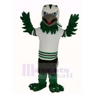 Green and White Eagle Mascot Costume Animal