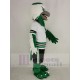 Grün und Weiß Adler Maskottchen Kostüm Tier