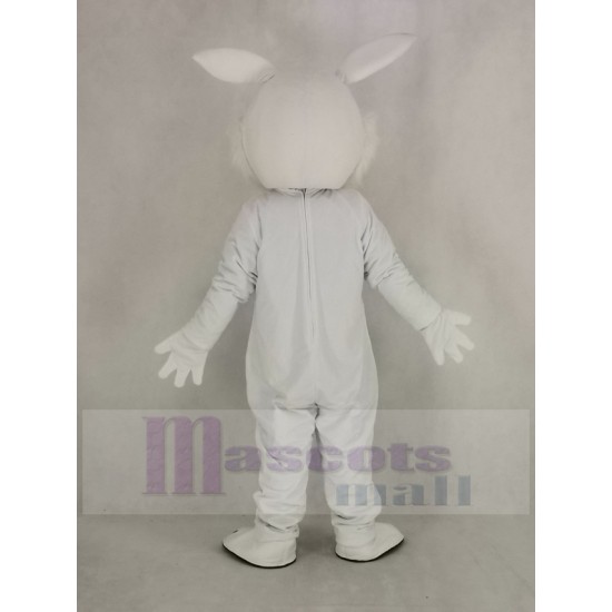 White Easter Bunny Rabbit Mascot Costume Animal