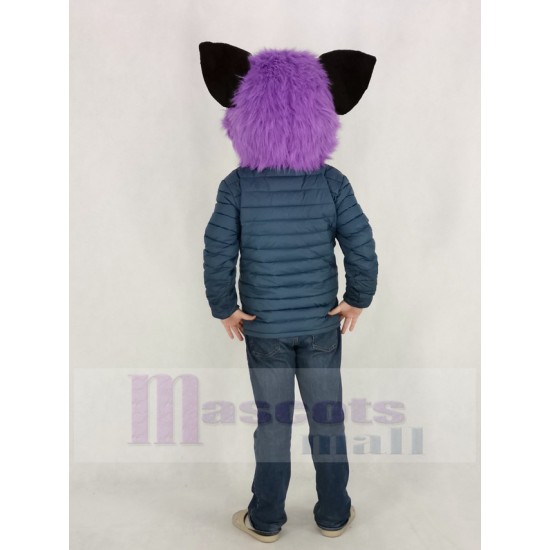 Purple Husky Dog Mascot Costume Head Only
