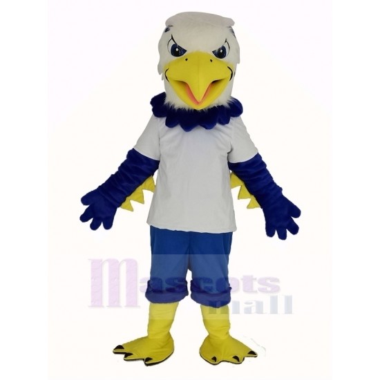 Cooler blauer Adler Maskottchen Kostüm Tier