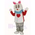 Osterhase Kaninchen Maskottchen Kostüm Im Wunderland mit T-Shirt