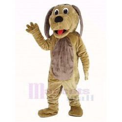 Hund Maskottchen Kostüm mit braunem Bauch Tier